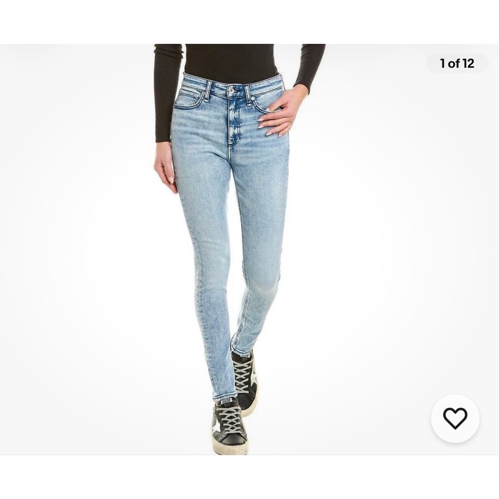 Nwt Rag & Bone Nina High Rise Skinny Venice Women's Jeans Sz 25